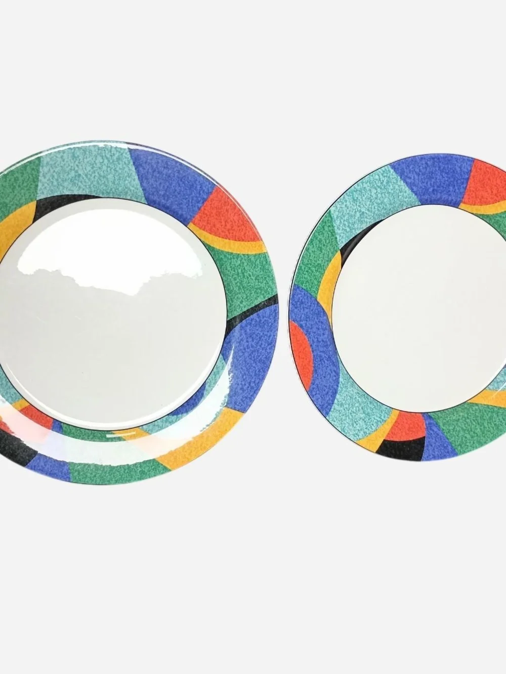 Multicolor Decorative Round‎ Dinner Plates - 2-Pack